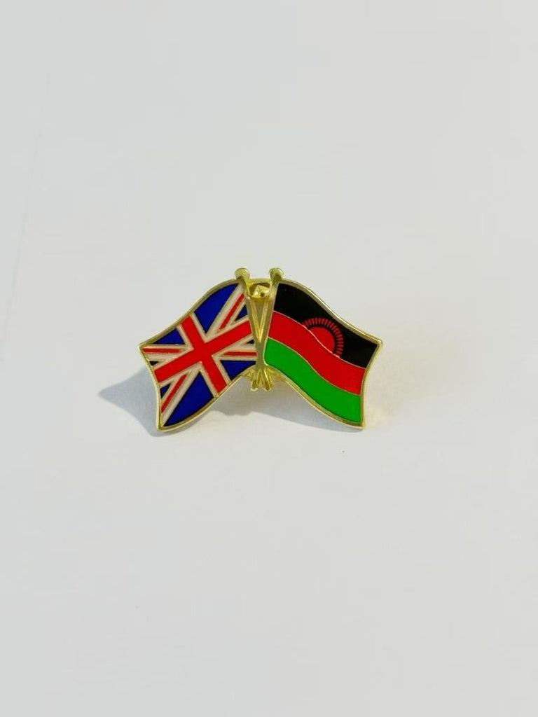 Custom soft enamel pins -50pcs flag with crown
